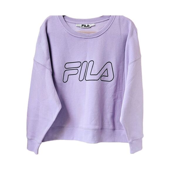 FILA PLUS SZE Purple & Black Two Piece Front Cropped Jogger Set 3X - Picture 2 of 16